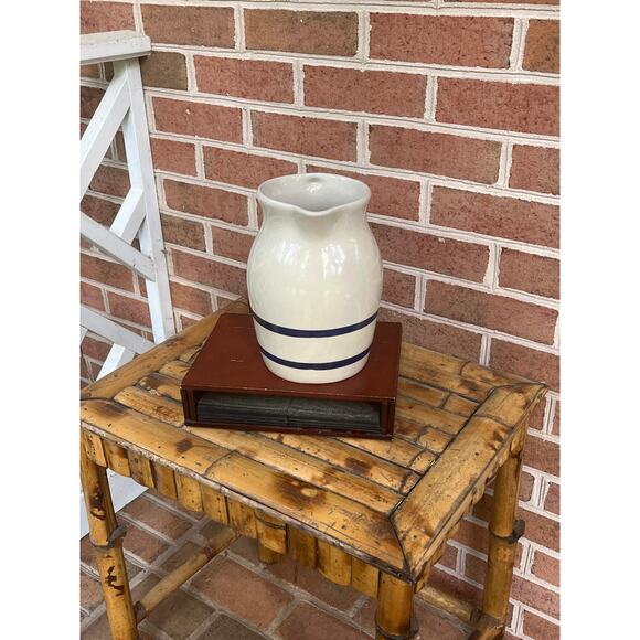 Vintage LARGE Robinson Ransbottom 2 Quart Pitcher Hand Crafted / Hand Painted - Picture 2 of 7